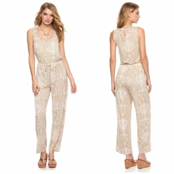 white snakeskin jumpsuit
